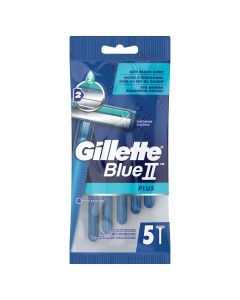 Gillette Blue II Plus Ξυραφάκια Μίας Χρήσης 5 Τεμάχια