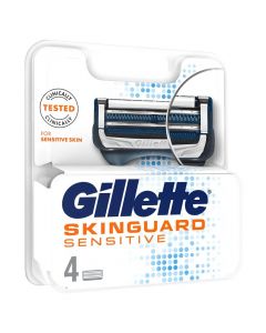 Gillette Skinguard Sensitive Ανταλλακτικά Ξυριστικής Μηχανής 4 Τεμάχια 
