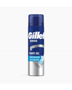 Gillette Series Moisturizing Gel Ξυρίσματος Mε Βούτυρο Κακάο 200ml