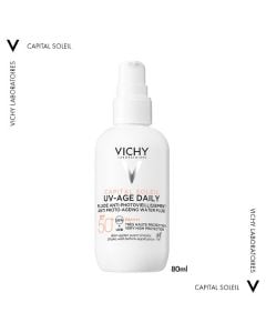 Vichy Capital Soleil UV-Age Maxi Daily Spf50 80ml Λεπτόρρευστο Αντηλιακό Προσώπου Κατά της Φωτογήρανσης