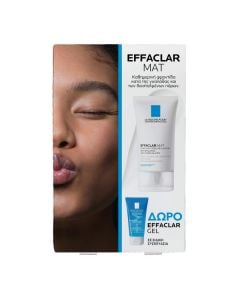 La Roche Posay Promo Effaclar Mat Σμηγματορρυθμιστική Φροντίδα Προσώπου 40ml & Δώρο Effaclar Gel Καθαρισμού Προσώπου 50ml