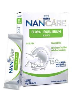 Nestle NanCare Flora-Equilibrium GOS/FOS 20x2.2gr Συμπληρωμα Διατροφής για Δυσκοιλιότητα για Βρέφη, Παιδιά & Ενήλικες