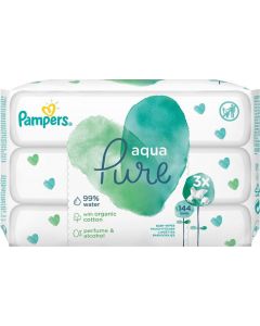 Pampers Aqua Pure Wipes 3x48τεμ Μωρομάντηλα