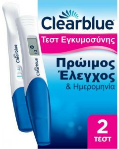 Clearblue Combo Pack Pregnancy's Test 2τεμ Πρώιμος Έλεγχος & Ημερομηνία Τεστ Εγκυμοσύνης