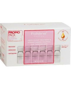Foltene Pharma Promo Pack Θεραπεία κατά της Τριχόπτωσης για Γυναίκες 12x6ml & Δώρο Γυναικείο Σαμπουάν για Λεπτά & Αδύναμα Μαλλιά 200ml