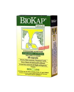 Biokap Miglio Forte Food Supplement with Amino Acids, Metals & Vitamins for Strong Hair & Nails 60Caps
