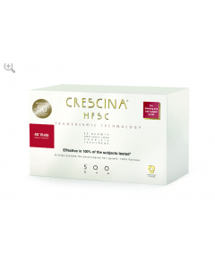 Crescina Promo Transdermic HFSC Man 500 Αγωγή Ανάπτυξης & Κατά της Τριχόπτωσης - Μεσαίο Στάδιο Αραίωσης & Έντονη Τριχόπτωση για Άνδρες 20+20 Φιαλίδια