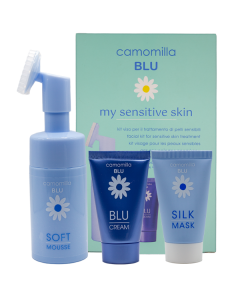 Camomilla Blu Promo My Sensitive Skin Kit with Soft Mousse 100ml + Silk Mask 30ml + Blu Cream 30ml
