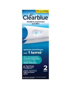 Clearblue Pregnancy Test Τεστ Εγκυμοσύνης Διπλό με Άκρο που Αλλάζει Χρώμα 