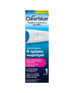 Clearblue Τεστ Εγκυμοσύνης 6 Hμέρες Nωρίτερα 1 Τεμάχιο