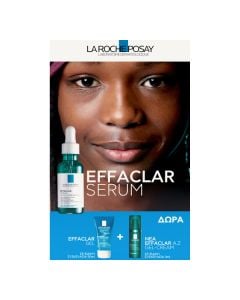 La Roche Posay Promo Effaclar Serum 30ml & Free Effaclar A.Z. Gel-Cream 3ml & Effaclar Cleansing Gel 50ml