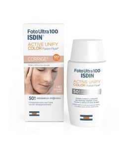 Isdin Foto Ultra 100 Active Unify Color Fusion Fluid Color Αντηλιακό Προσώπου SPF50+