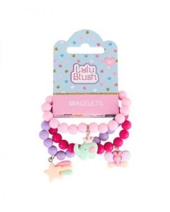 Lulu Blush Kids Bracelets Pink, Purple & Fuchsia 3pcs