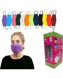 Poli Mey Med FFP2 NR Διάφορα Χρώματα για Γυναίκες 12τμχ Μάσκες Προστασίας