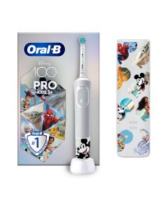 Oral-B Disney 100 Vitality Pro Kids Electric Toothbrush Ηλεκτρική Οδοντόβουρτσα με Θήκη Ταξιδίου 3+ Ετών 1τμχ
