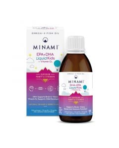 Minami EPA+DHA Liquid Kids + Vitamin D3 100ml Παιδικό Συμπλήρωμα Διατροφής Σε Υγρή Μορφή