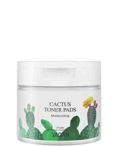 Yadah Cactus Toner Pads 60 Pads – 3-in-1 Cleansing, Exfoliating & Hydrating Toner Pads with Cactus & Allantoin