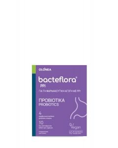 Olonea BacteFlora PPI Προβιοτικό για Συμπλήρωση & Εξισορρόπηση Μικροβιακής Χλωρίδας Εντέρου 10κάψουλες