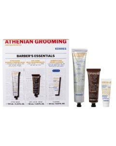 Korres Promo Athenian Grooming Barber's Essentials: Αναζωογονητικό After Shave Balm 125ml, Αντιγηραντική Κρέμα Προσώπου & Ματιών 50ml & Gel Καθαρισμού για Πρόσωπο και Γένια 20ml