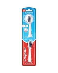 Colgate 360 Sonic Slim Tip Replacement Brush Heads Ανταλλακτικές Κεφαλές Οδοντόβουρτσας Μπαταρίας 2 τμχ