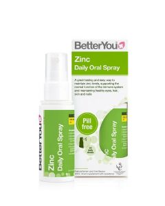 BetterYou Zinc Daily Oral Spray 50ml Υπογλώσσιο Σπρέι Με Ψευδάργυρο Και Γεύση Λεμόνι & Μοσχολέμονο