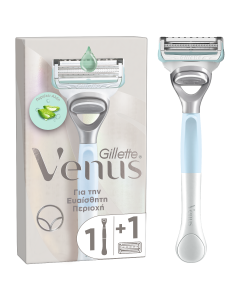 Gillette Venus Γυναικείο Ξυραφάκι για την Ευαίσθητη Περιοχή με Αλόη 1 Τεμάχιο + 1 Ανταλλακτικό