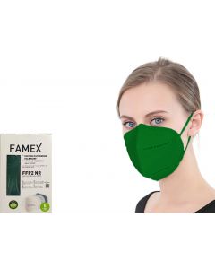 Famex FFP2 NR Μάσκα Προστασίας Σκούρο Πράσινο 1τμχ