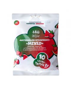 Kaiser 10 Mixed Watermelon-Strawberry Flavour Lollipops with Fiber & Vitamins