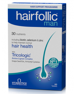 Vitabiotics WellMan Hairfollic Man 60 Bio-Active Tabs Τριχόπτωση Ανδρών