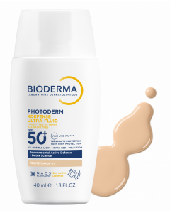 Bioderma Photoderm XDefence Ultra-Fluid Tinted Shade 01 Spf50 40ml Λεπτόρρευστο Αντηλιακό Προσώπου με Χρώμα