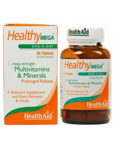 Health Aid Mega Multivitamins and Minerals 30 Tabs Πολυβιταμίνη - Μέταλλα