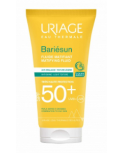 Uriage Bariesun Mat Fluid SPF50+ 50ml Αντιηλιακή Προσώπου για Μικτό - Λιπαρό Δέρμα