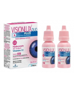 Visionlux Duo Plus  2x10ml Οφθαλμικές Σταγόνες