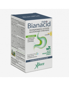 Aboca NeoBianacid Lemon Flavoured 45 Tabs Food Supplement against Reflux & Heartburn