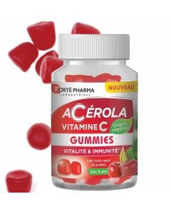 Forte Pharma Acerola Συμπλήρωμα Διατροφής με Βιταμίνη C 60 Ζελεδάκια