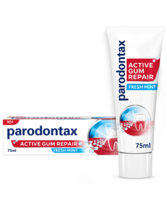 Parodontax Active Gum Repair Fresh Mint, Οδοντόκρεμα για την Αποκατάσταση των Ούλων που Αιμορραγούν από την 1η Εβδομάδα, 75ml