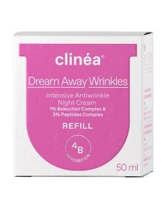 Clinea Dream Away Wrinkles Refill Κρέμα Νυκτός Εντατικής Αντιγήρανσης 50ml