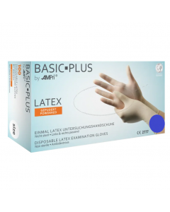 AMPri Basic Plus Λάτεξ Με Πούδρα Λευκό Medium 100τμχ
