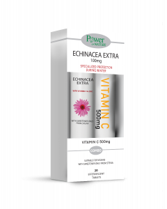 Power Health Echinacea Extra 100mg με Στέβια 20 Αναβράζοντα Δισκία + Vitamin C 500mg 20 Αναβράζοντα Δισκία 