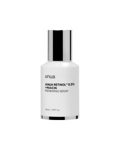 Anua Nano Retinol 0.3% + Niacin Renewing Face Serum 30ml Serum with Retinol & Niacinamide for Youthful Skin