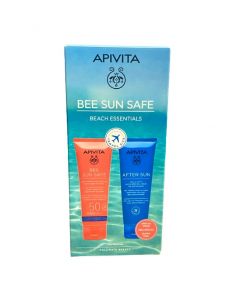 Apivita Bee Sun Safe Travel Must-haves Hydra Fresh Face & Body Milk Spf50 100ml & After Sun Cool & Smooth Face & Body Gel-Cream 100ml