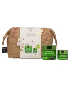 Apivita It’s Glow Time Bee Radiant Light Κρέμα Προσώπου Ελαφριάς Υφής 50ml & 50ml & Gel-Balm Νύχτας 15ml