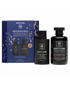 Apivita Promo Boys Boys Boys: Ανδρική Κολώνια 100ml & Σαμπουάν-Αφρόλουτρο 250ml