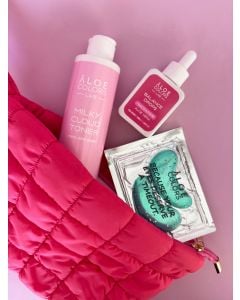 Aloe+ Colors Promo Balance with Niacinamide Skincare Bag with Balance Drops 50ml + Milky Cloud Toner 200ml + Eye Patches Set