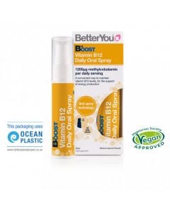 BetterYou Boost B12 Daily Oral Spray 25ml 1200mg Υπογλώσσιο spray βιταμίνης Β12 25ml (160 ψεκασμοί)