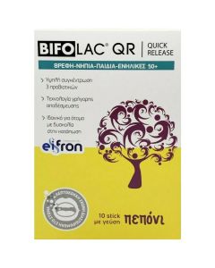 Bifolac QR Quick Release Probiotics for Infants, Kids & Adults 50+ Melon Flavour 10 Sticks