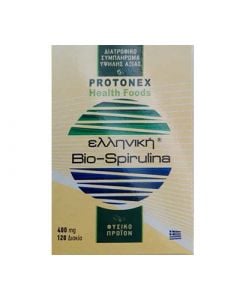 Protonex Ελληνική Bio-Spirulina 120 Δισκία 400mg