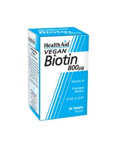 Health Aid Biotin 800μg 30 Tabs Βιοτίνη
