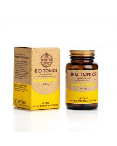 Bio Tonics Premium Panax Ginseng 400mg 40 Veg Caps Συμπλήρωμα Διατροφής με Ginseng για Ενέργεια Και Τόνωση