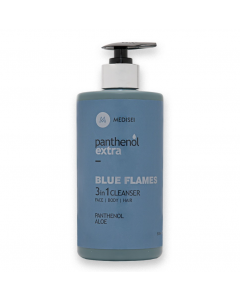 Medisei Panthenol Extra Βlue Flames 3 in 1 Cleanser Καθαριστικό Προσώπου, Σώματος, Μαλλιών 500ml